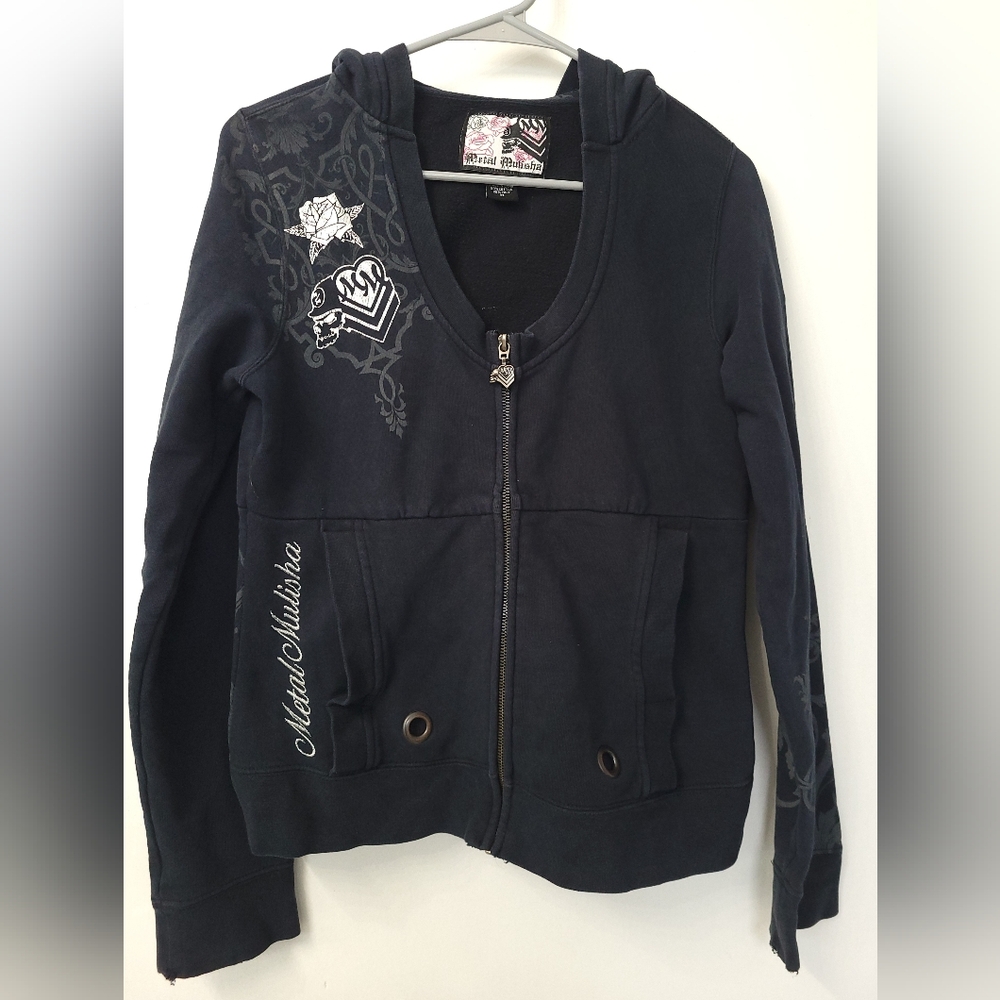 Metal Mulish Scoop Neck Hoodie